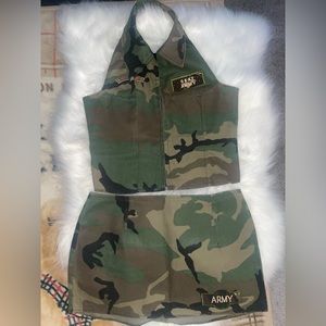 2 pc Sexy Army Halloween costume